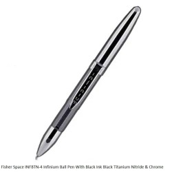 Fisher Space INFBTN-4 Infinium Ball Pen With Black Ink Black Titanium Nitride & Chrome