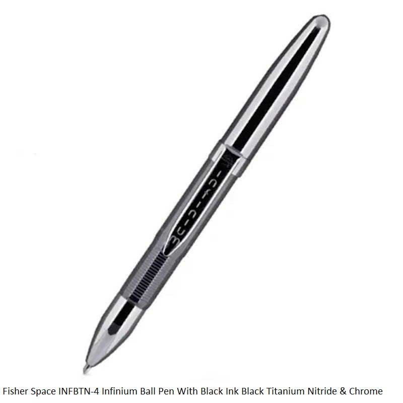 Fisher Space INFBTN-4 Infinium Ball Pen With Black Ink Black Titanium ...