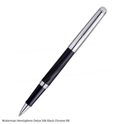 Waterman Hemisphere Deluxe Silk Black Chrome Roller Ball Pen