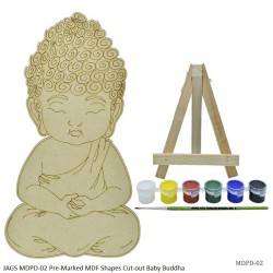 JAGS MDPD-02 Pre-Marked MDF Shapes Cut-out Baby Buddha