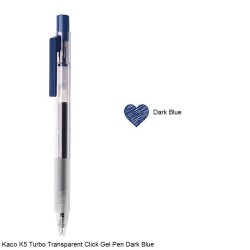 Kaco K5 Turbo Transparent Click Gel Pen in 20 Different Colors