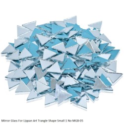 Mirror Glass For Lippan Art Triangle Shape Small 1 No MGB-05 by JAGS