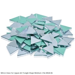 Mirror Glass For Lippan Art Triangle shape Medium 2 No MGB-06 by JAGS