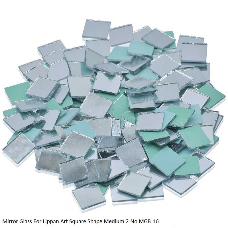 Mirror Glass For Lippan Art Square Shape Medium 2 No MGB-16 by JAGS