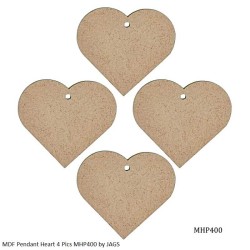 MDF Pendant Heart 4 Pics MHP400