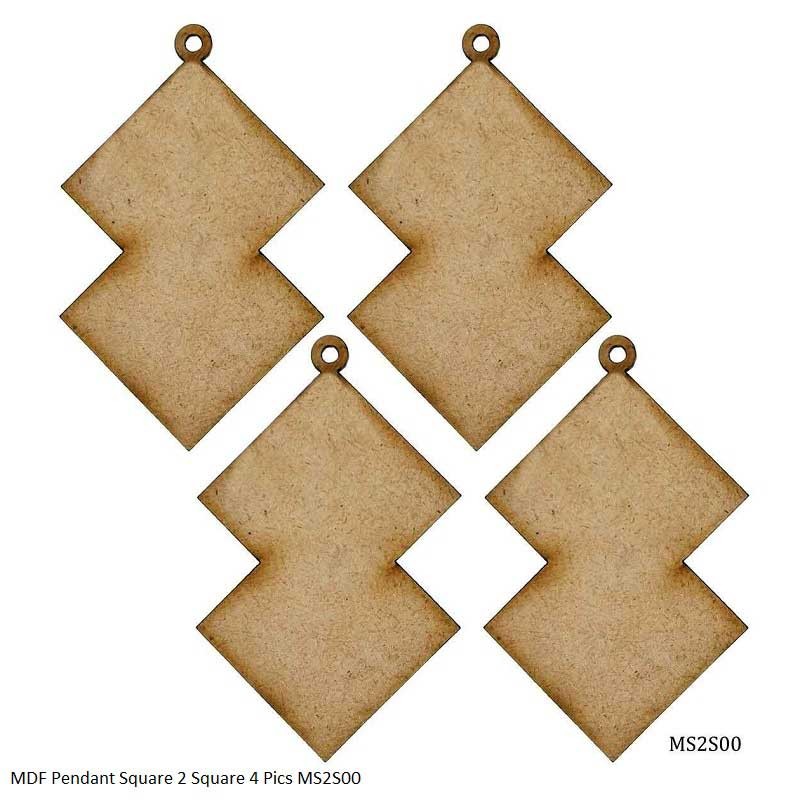 MDF Pendant Square 2 Square 4 Pics MS2S00 by JAGS