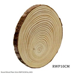 Round Wood Plate 10cm RWP10CM by JAGS