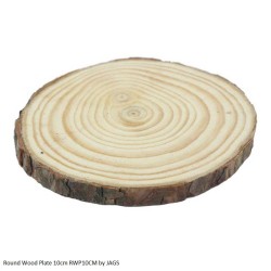 Round Wood Plate 10cm RWP10CM by JAGS