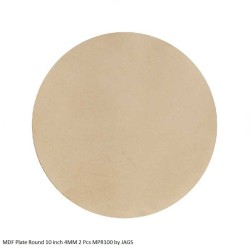 MDF Plate Round 10 inch 4mm 2 Pc MPR100 by JAGS