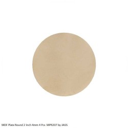 MDF Plate Round 2 inch 4mm4 Pcs MPR207 by JAGS