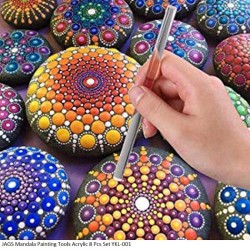 JAGS Mandala Painting Tools Acrylic 8 Pcs Set YKL-001
