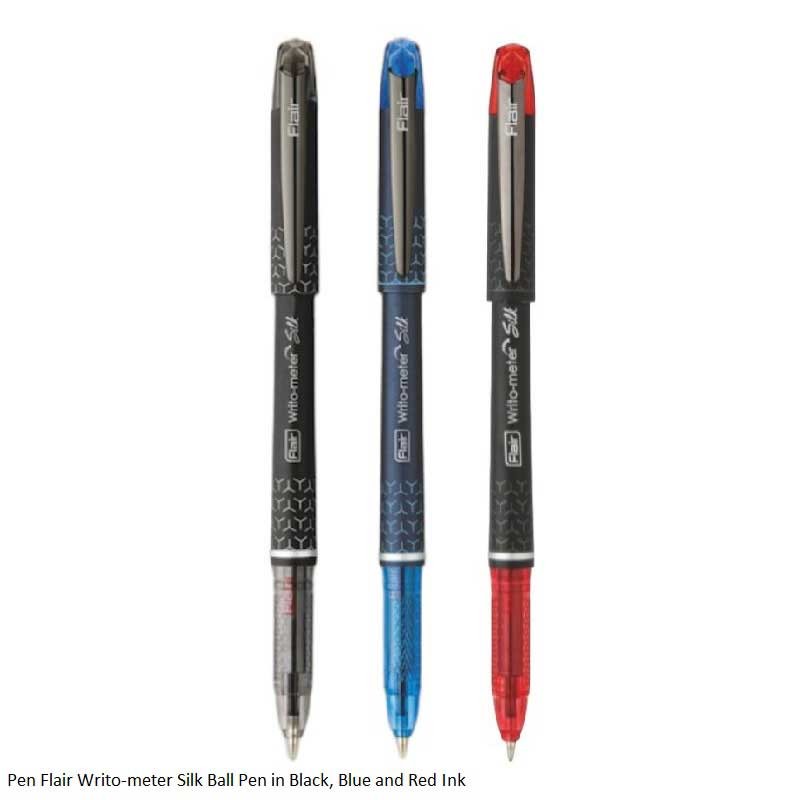 Flair Writo-meter Silk Ball Pen in Black, Blue and Red Ink