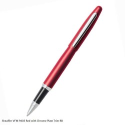 Sheaffer 9403 VFM Rollerball Pen Red With Chrome Trim