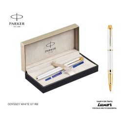 Parker Odyssey White Gold Trim Rollerball Pen