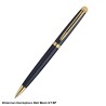 Waterman Hemisphere Matte Black Gold Trim Ball Pen