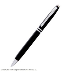 Cross Avitar Black Lacquer Ballpoint Pen AT0102-11