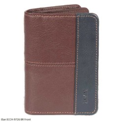 Elan ECCH-9726 BR - RFID Brown Business and Card Holder