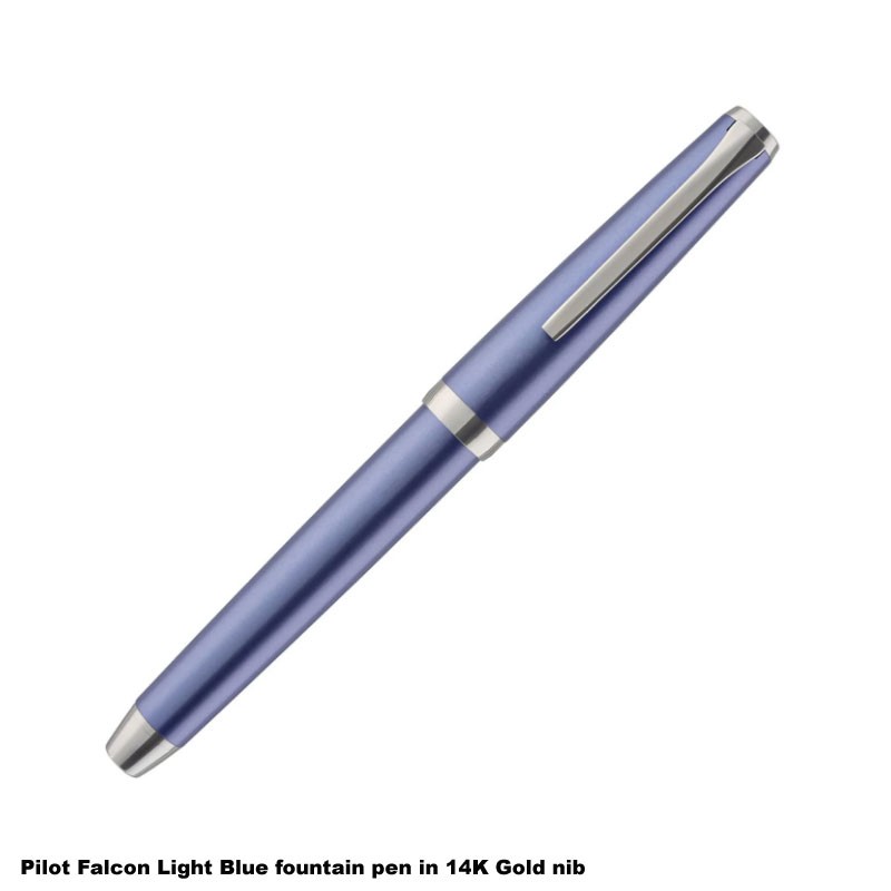 Pilot Falcon Fountain Pen - Light Blue body, Medium Nib