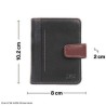 Elan ECW-6208-BL - Black Slim Card Case Wallet