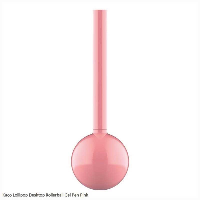 Kaco Lollipop Desktop Pink Body Gel Pen Black Ink