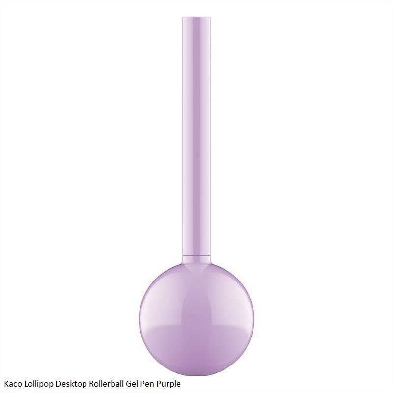 Kaco Lollipop Desktop Purple Body Gel Pen Black Ink