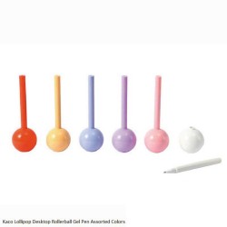 Kaco Lollipop Desktop Red Body Gel Pen Black Ink