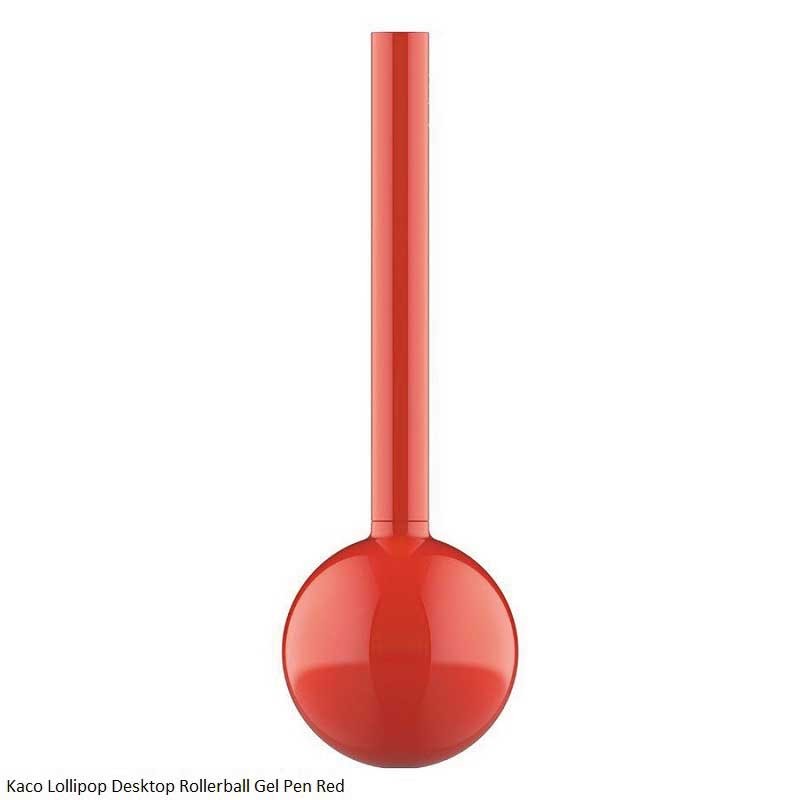Kaco Lollipop Desktop Red Body Gel Pen Black Ink