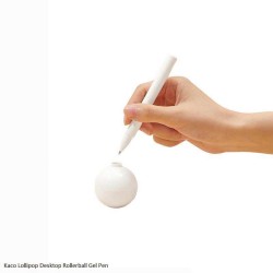 Kaco Lollipop Desktop White Body Gel Pen Black Ink