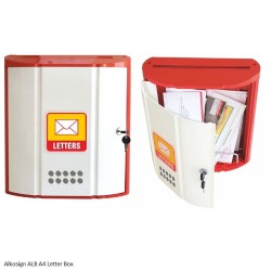 Alkosign ALB A4 Plastic Wall Mounted Letter Box