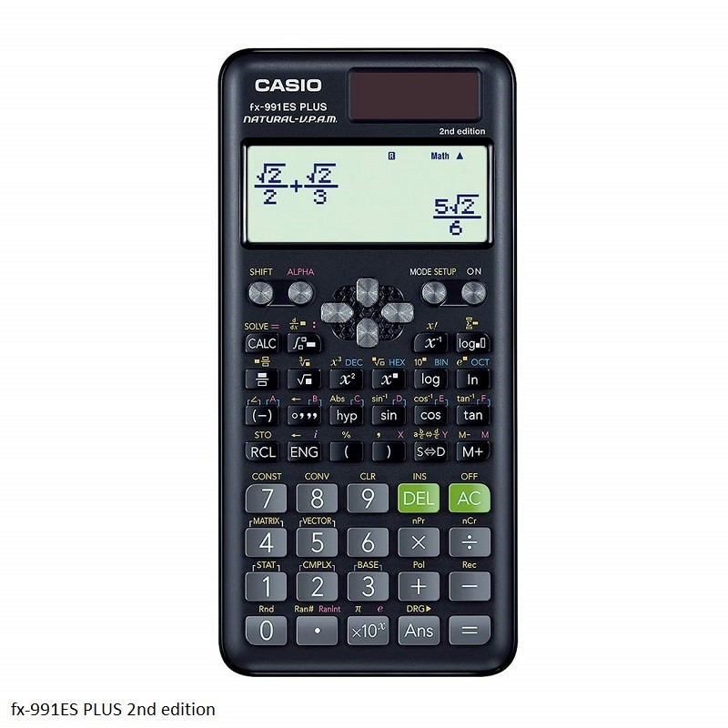 Casio fx-991ES PLUS 2nd edition Non-Programmable Scientific Calculator 417 Functions Casio fx-991ES PLUS 2nd edition Non-Programmable Scientific Calculator 417 Functions