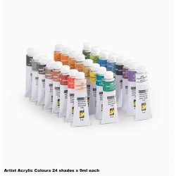 Camel Artist Acrylic Colours 24 shades x 9ml each