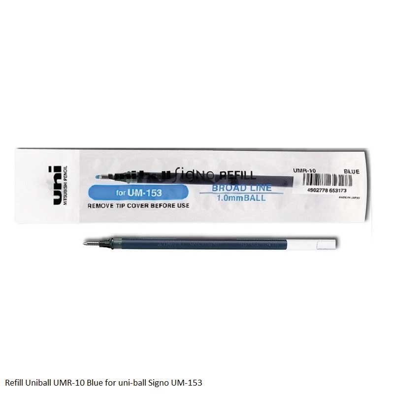 Refill Uni-ball UMR-10 for uni-ball Signo UB-153 Ink color Black, Blue and Red