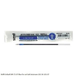 Refill Uni-ball SXR-72-07 for uni-ball Jetstream-101 SX-101-07 Ink Color Black and Blue