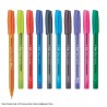 Flair Peach Set of 10 assorted Colors Ballpoint Pen