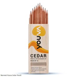 Navneet Youva Cedar Pencil with Eraser Tip High Quality Pencil Pack of 10