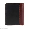 Elan ECW-9605 Leather Vertical Bifold Zipper Coin Wallet in Black, Blue and Brown