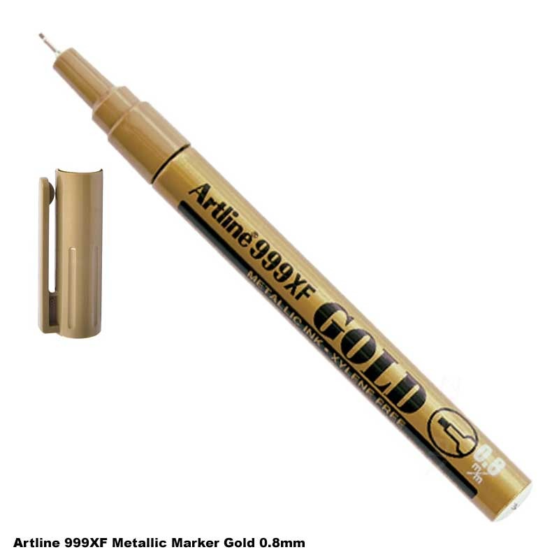 Artline Metallic Marker 999XF Xylene Free Gold, Silver