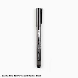 Camlin Fine Tip Permanent Markers Assorted Colours - Black, Blue, Green, Red