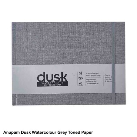 Dusk Watercolour Grey Toned Paper 225gsm 60pages A5 by Anupam