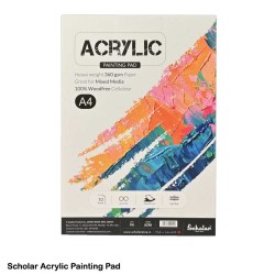 Acrylic Painting Pad 360gsm 10Sheets Pack in A4 by Scholar