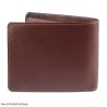 Elan ECW-9606 Leather Card with Flap and Zipper Coin Wallet in Black, Blue and Brownn