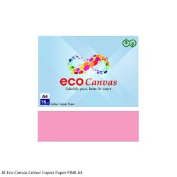 Jk Eco Canvas 75gsm Size A4  Colour Copier Paper in Blue, Green, Pink and Yellow