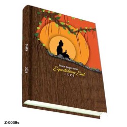 2024 516PP09 Peace Theme Diary 1 Date a Page