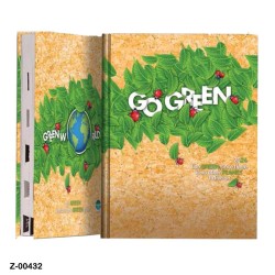 2024 677PR Go Green Theme Diary 1 Date a Page