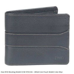 Elan RFID Blocking Wallet ECW-9702 Bifold Coin Pouch Wallet