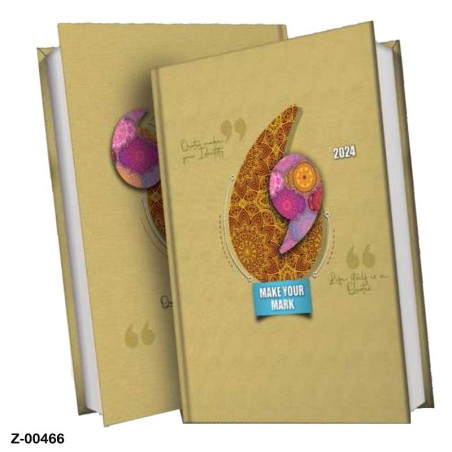 2024 546PB07 Make Your Mark Theme Diary 1 Date a Page A5 Size