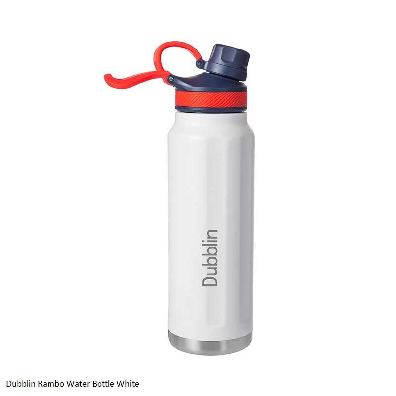 Dubblin Rambo 1000 Water Bottle White