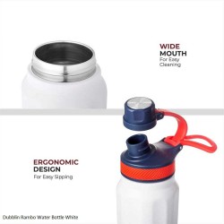 Dubblin Rambo 1000 Water Bottle White
