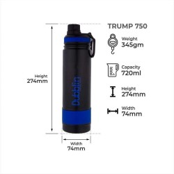 Dubblin Trump 750 Water Bottle Blue