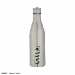Dubblin Vintage 1000 Water Bottle Silver